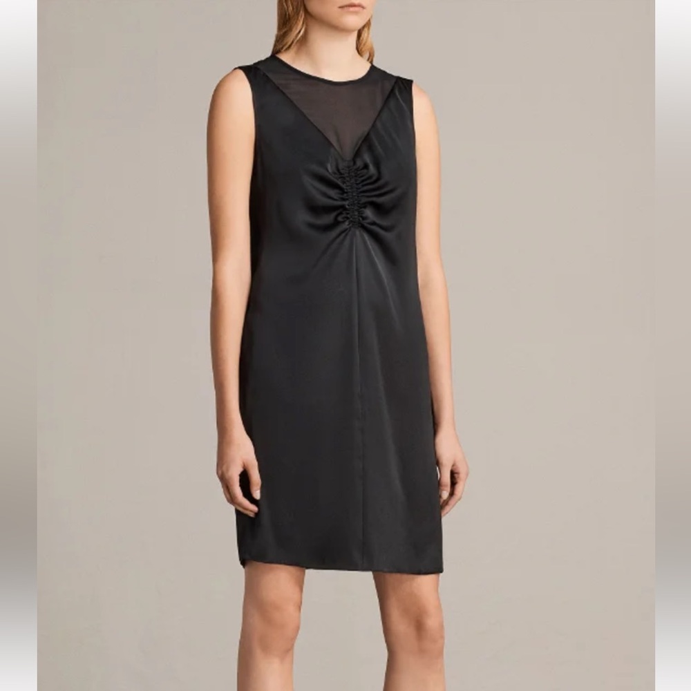 ALL SAINTS black Nuri slip dress size 8
